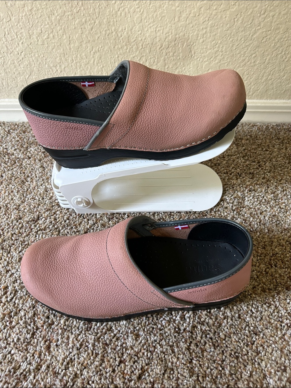 Women’s Pink Slip-On Clog Shoes size 39